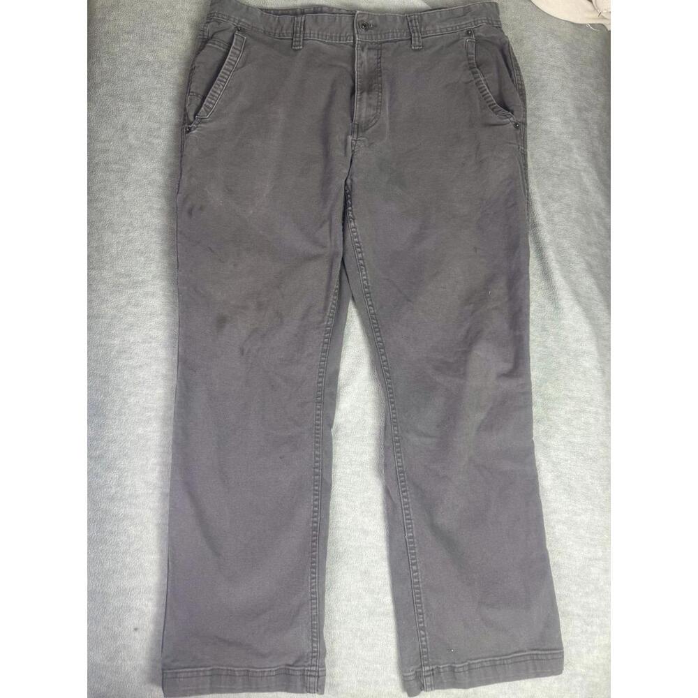 eddie bauer canvas utility pants gray workwear gorpcore 34x30